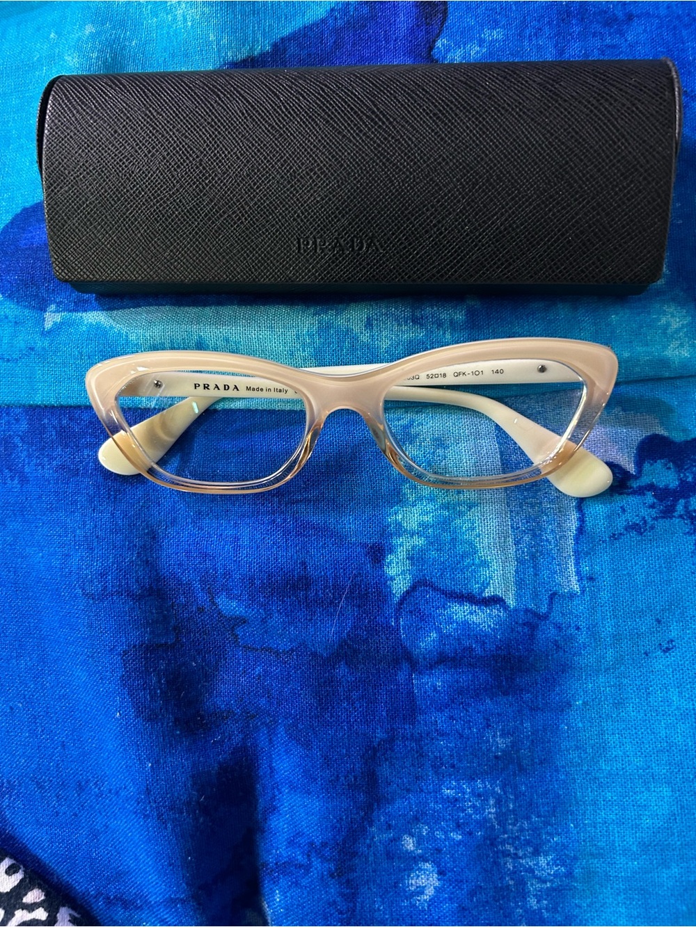 Prada Women’s Nude cream Cat-Eye Optical Glasses